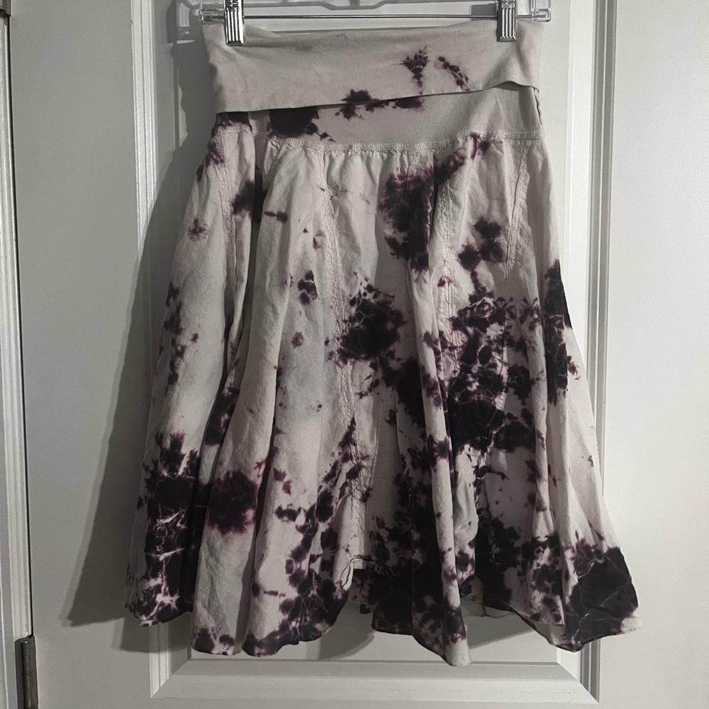 Tie-Dye Purple and White Women's Skirt (s)
